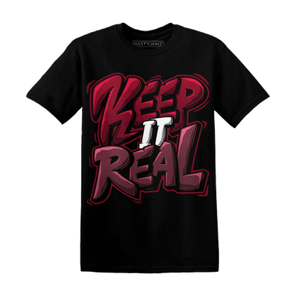 High White Team Red 1s T Shirt Keep Real - NastyJamz