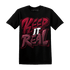 High White Team Red 1s T Shirt Keep Real - NastyJamz