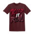High White Team Red 1s T Shirt Keep Real - NastyJamz