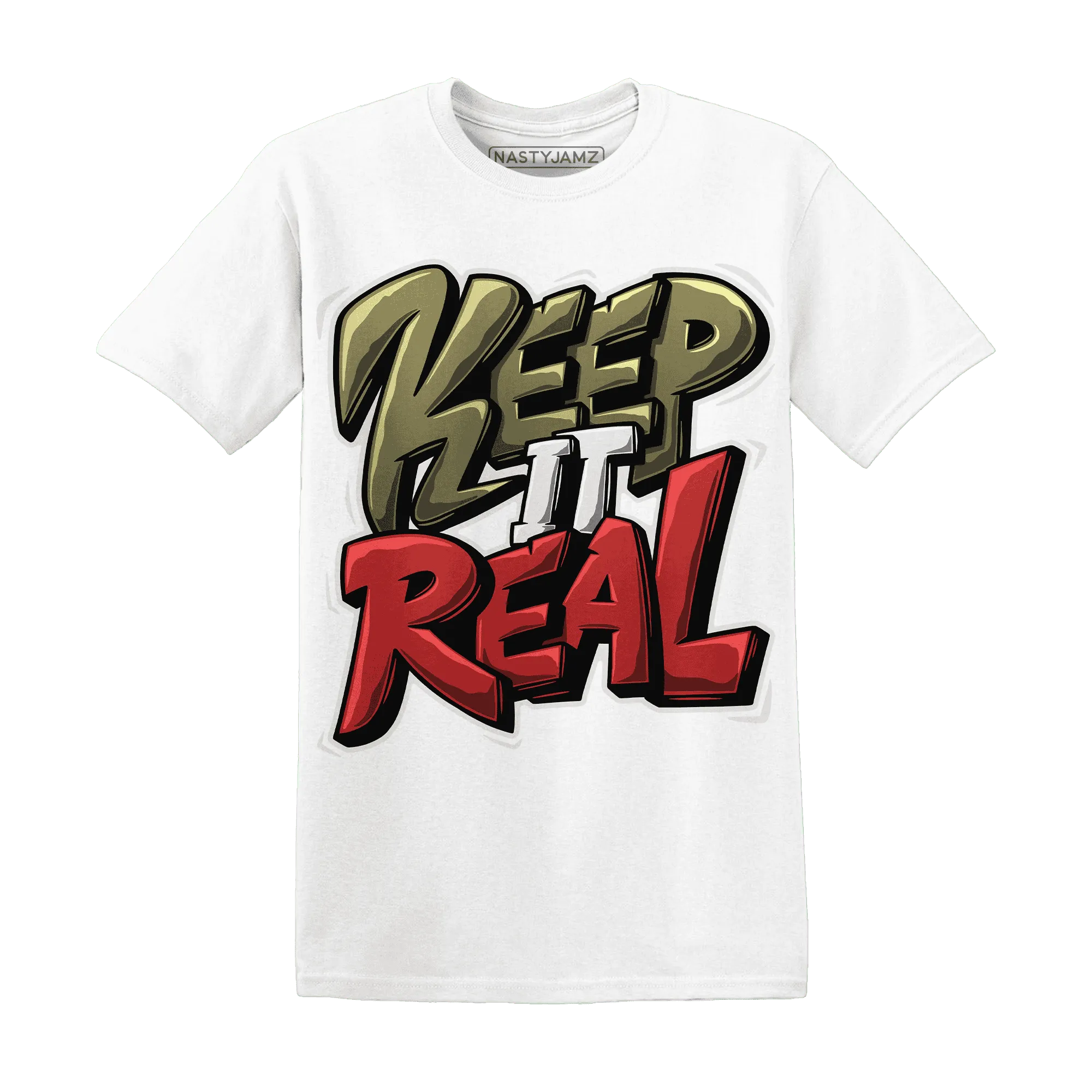 Medium-Olive-1s-NastyJamz-T-Shirt-Match-Keep-Real