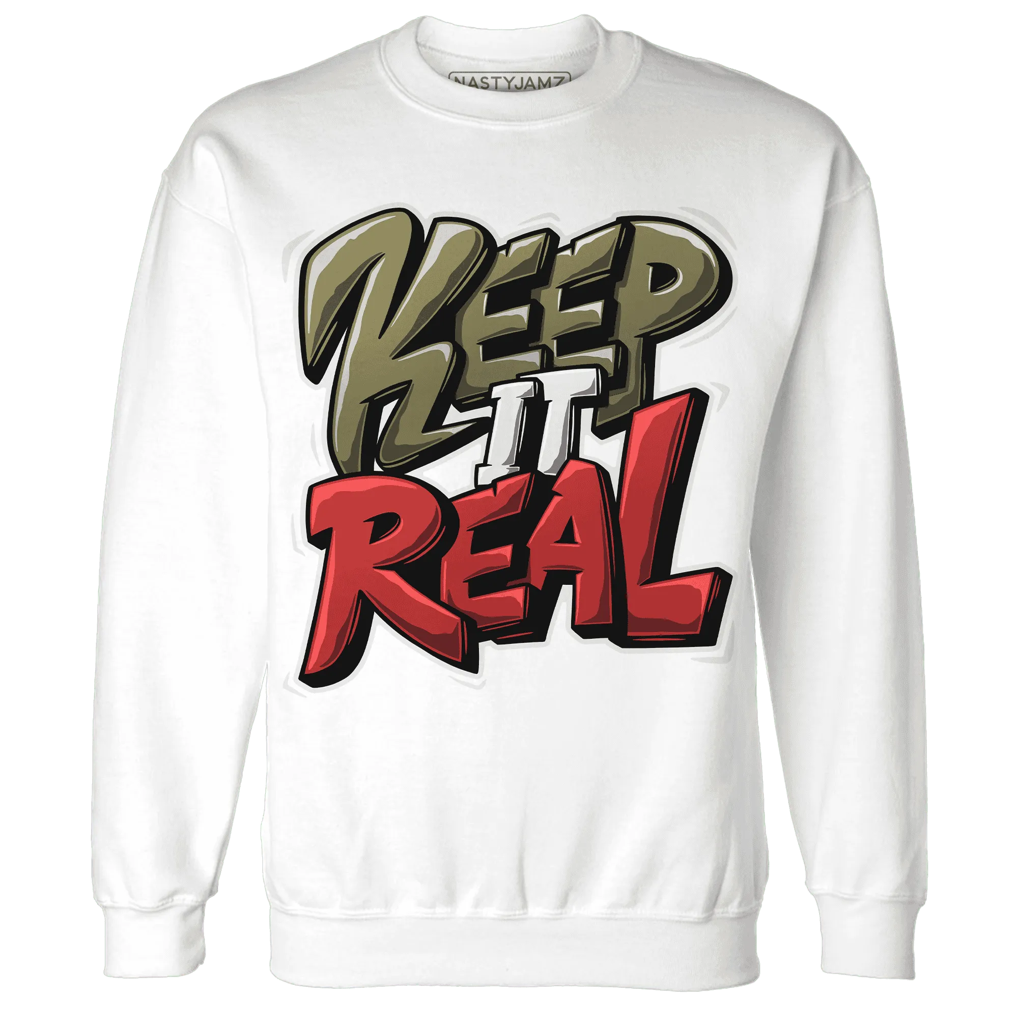 Medium-Olive-1s-NastyJamz-Sweatshirt-Match-Keep-Real