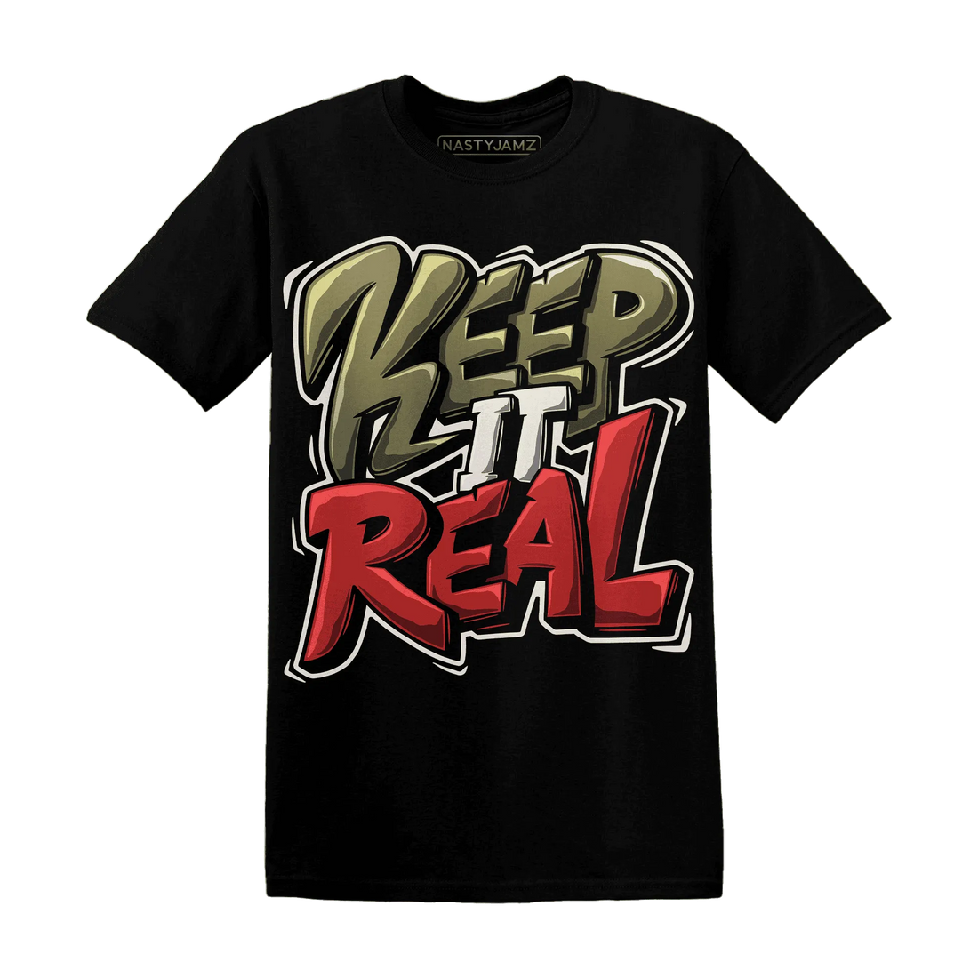 Medium-Olive-1s-NastyJamz-T-Shirt-Match-Keep-Real