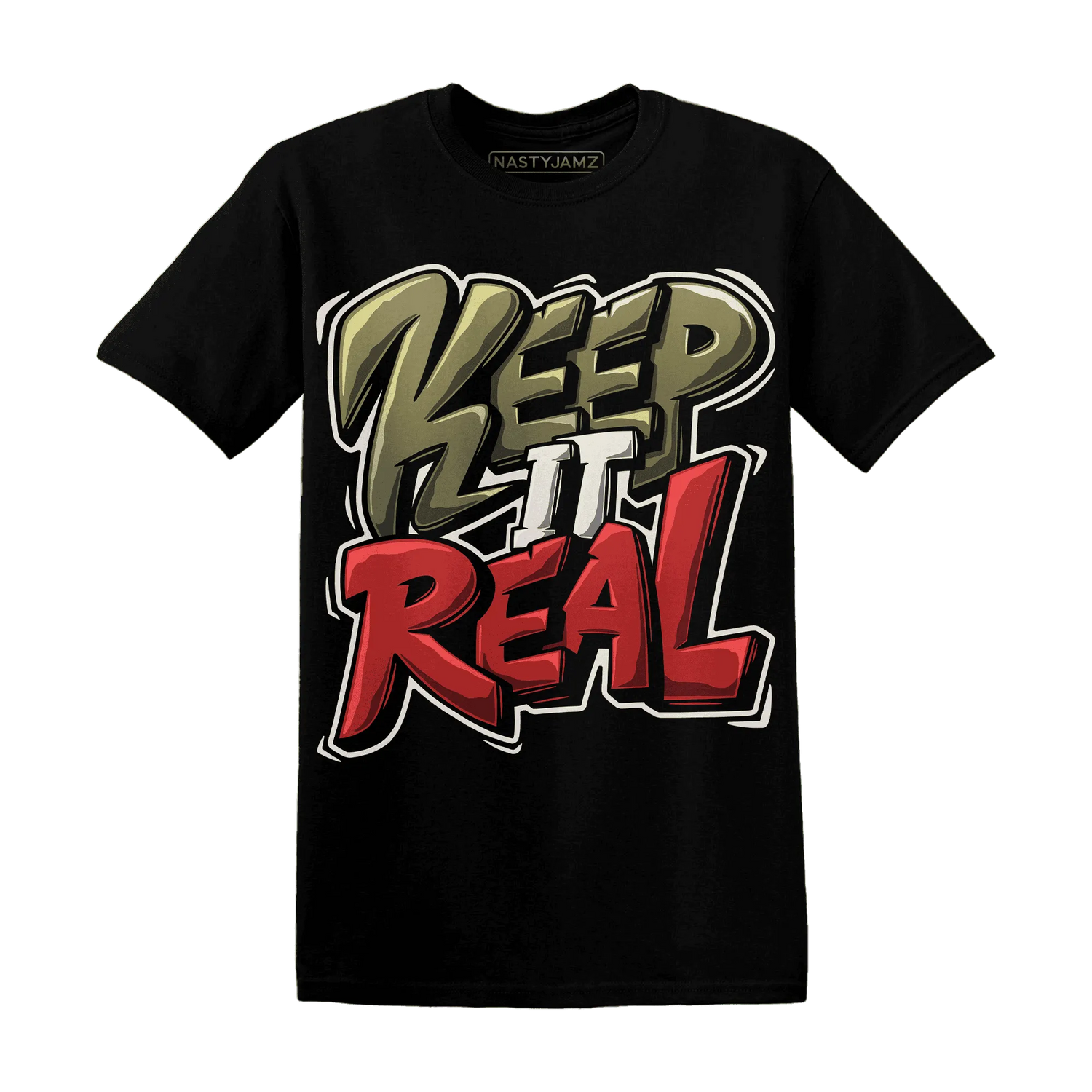 Medium-Olive-1s-NastyJamz-T-Shirt-Match-Keep-Real