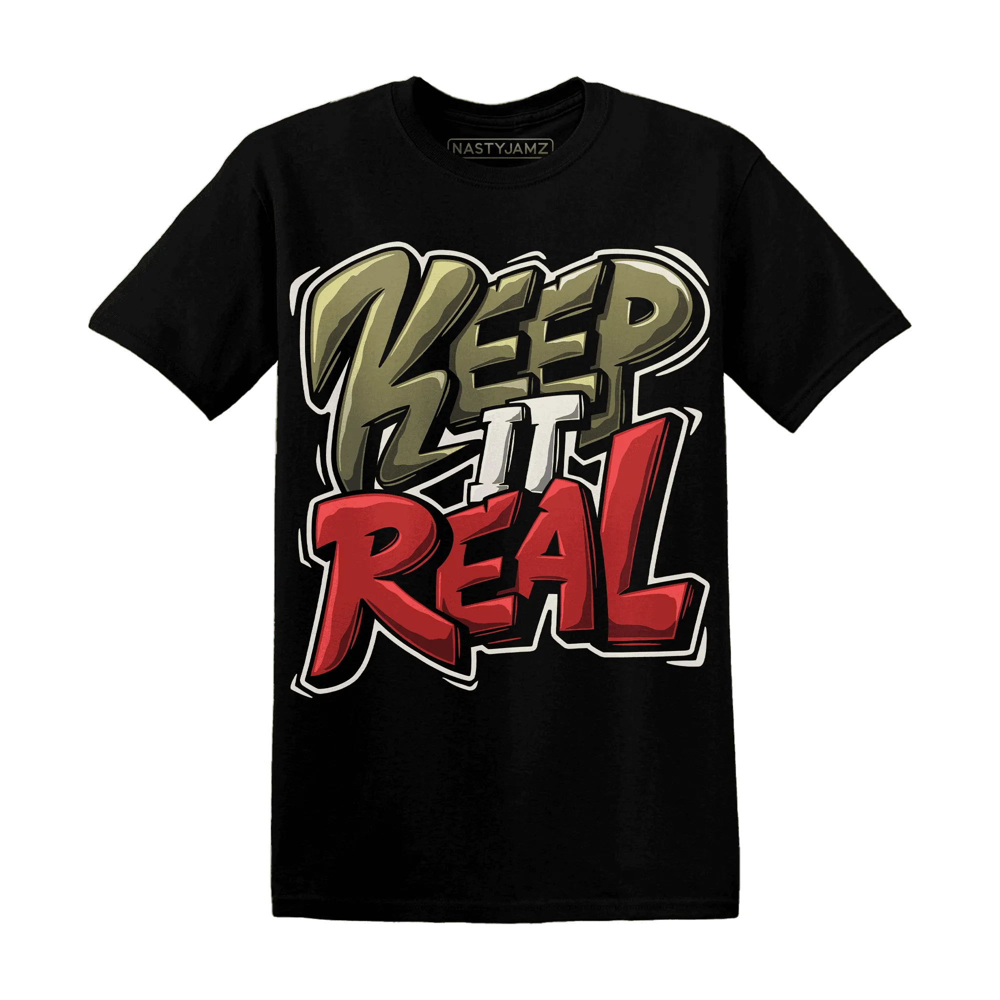 Medium-Olive-1s-NastyJamz-T-Shirt-Match-Keep-Real