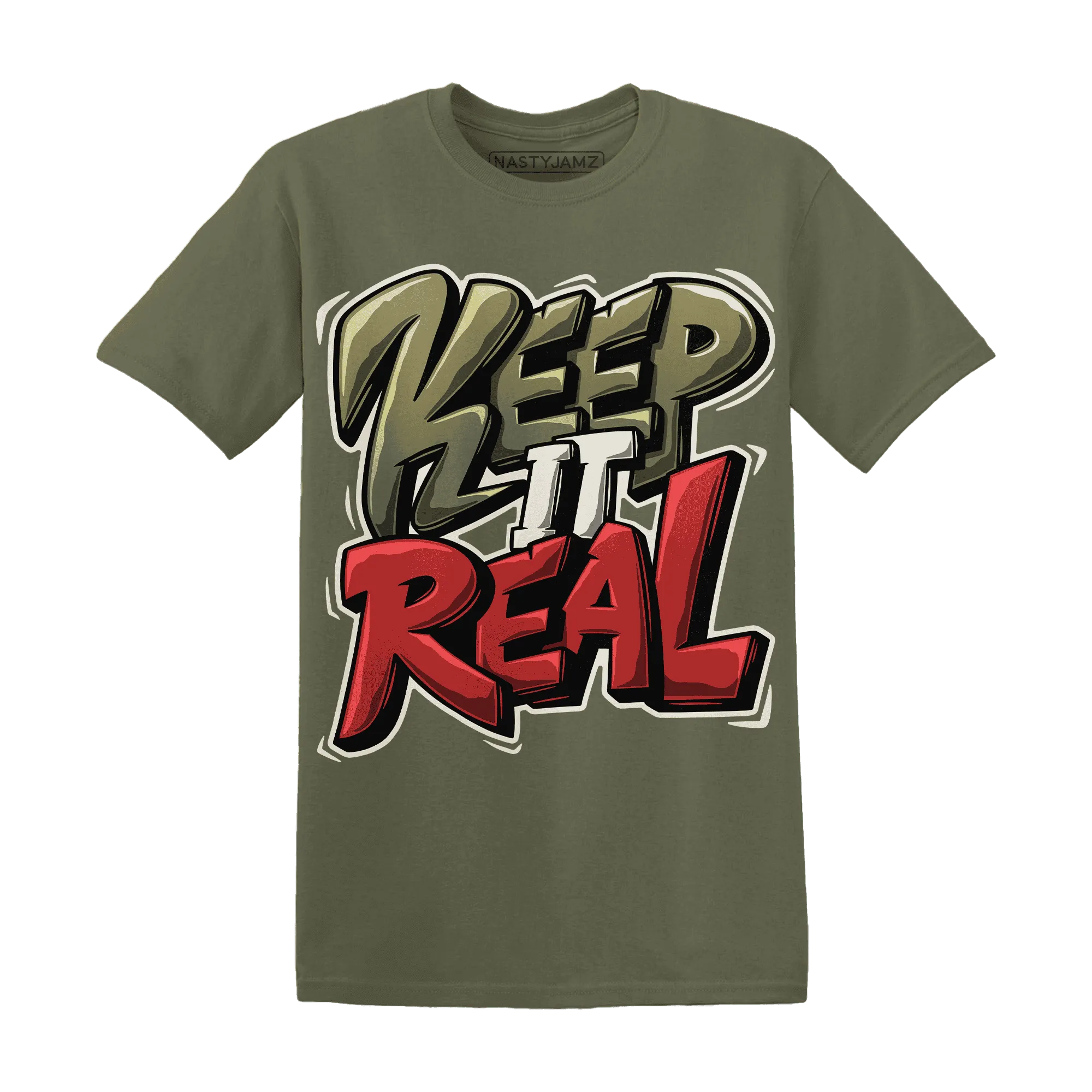 Medium-Olive-1s-NastyJamz-T-Shirt-Match-Keep-Real