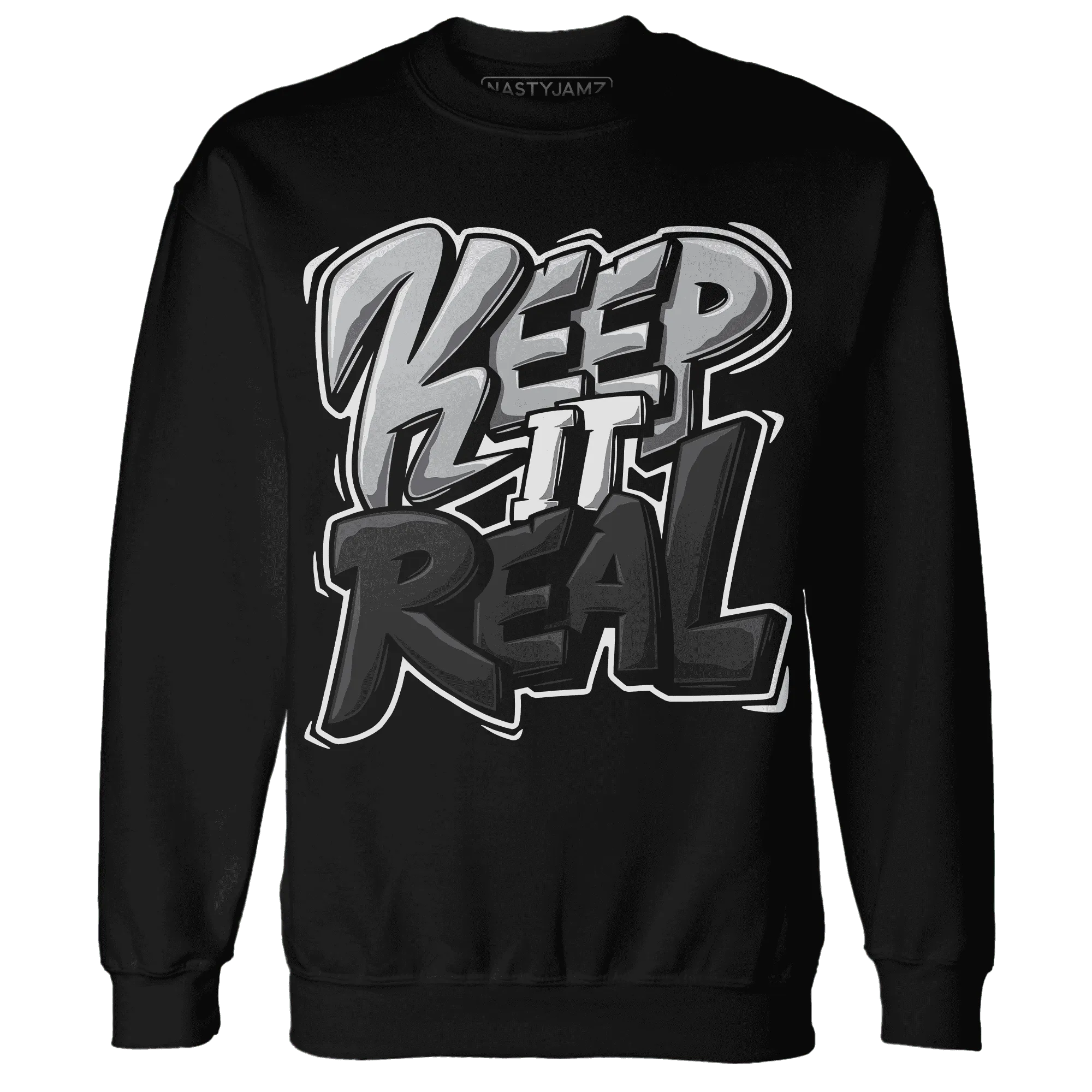 Wolf-Grey-1s-Sweatshirt-Match-Keep-Real