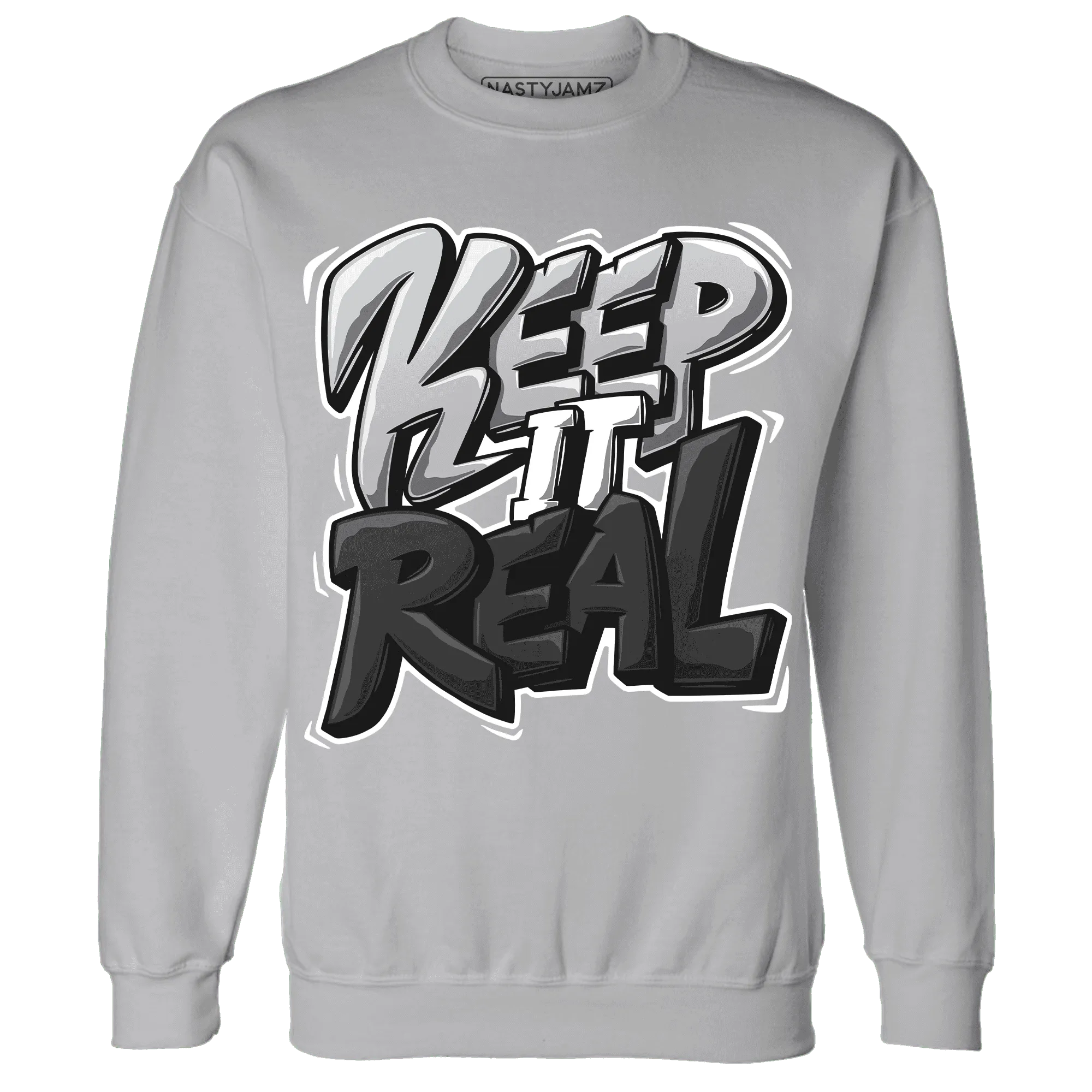 Wolf-Grey-1s-Sweatshirt-Match-Keep-Real
