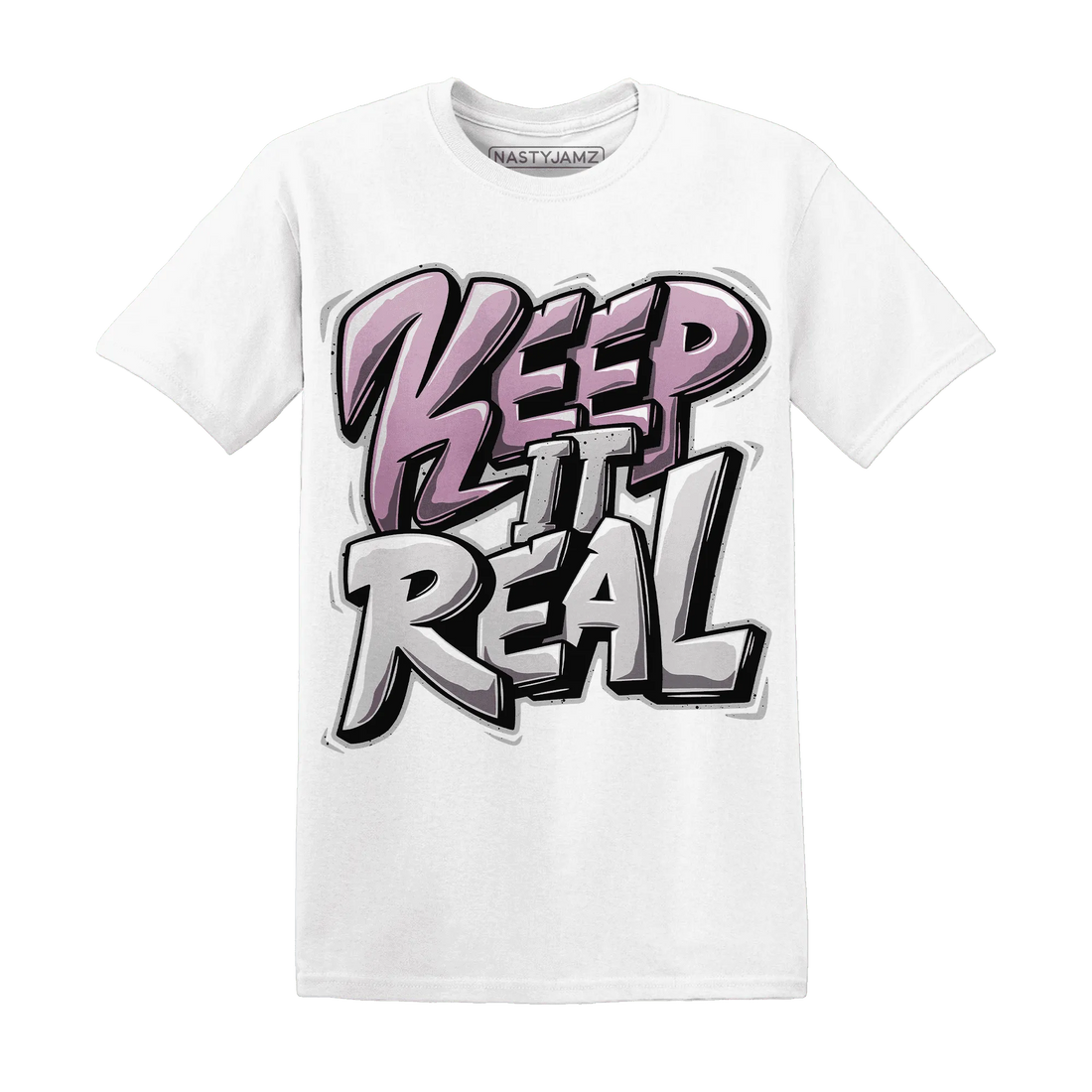 Orchid-Neutral-Grey-Black-White-4s-T-Shirt-Match-Keep-Real