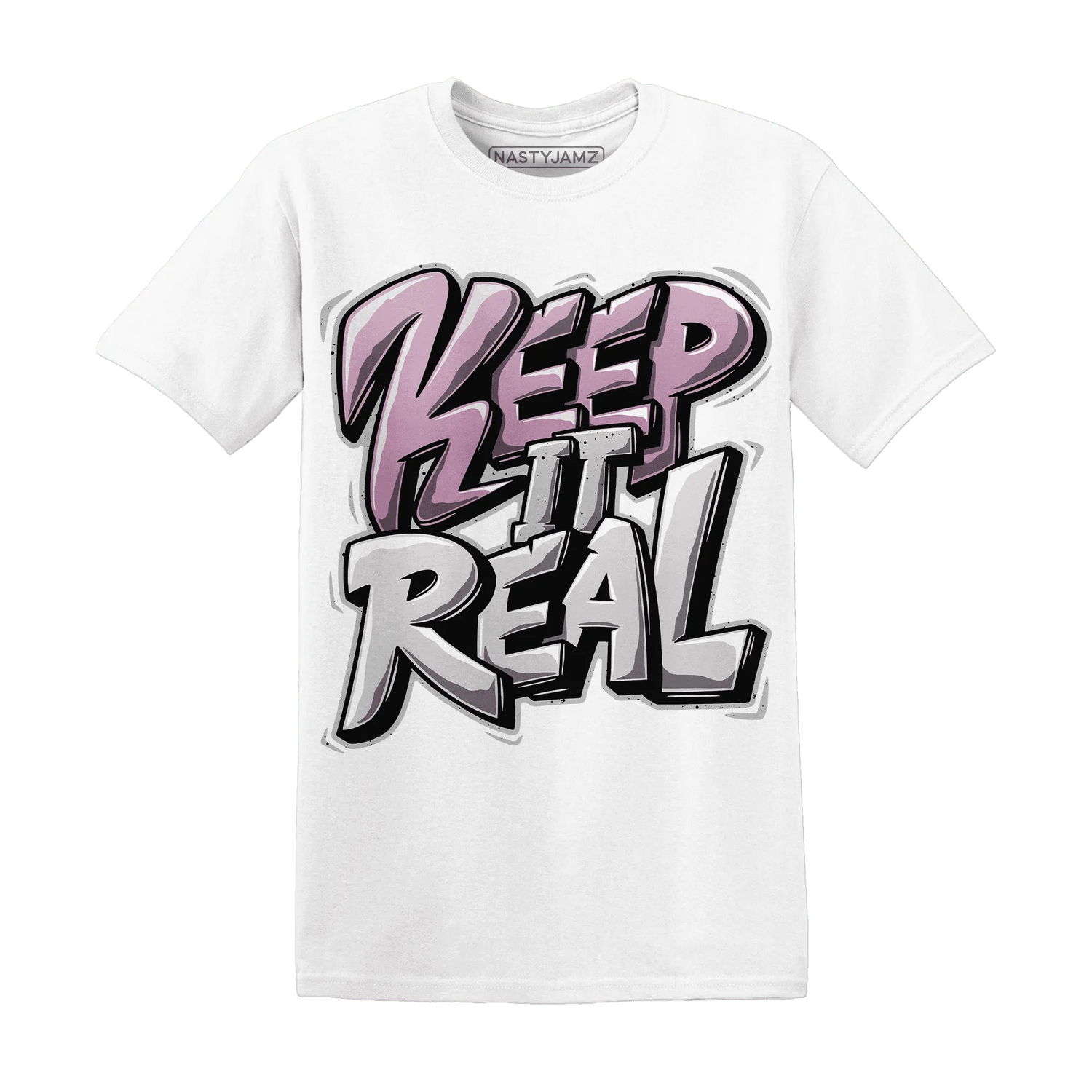 Orchid-Neutral-Grey-Black-White-4s-T-Shirt-Match-Keep-Real
