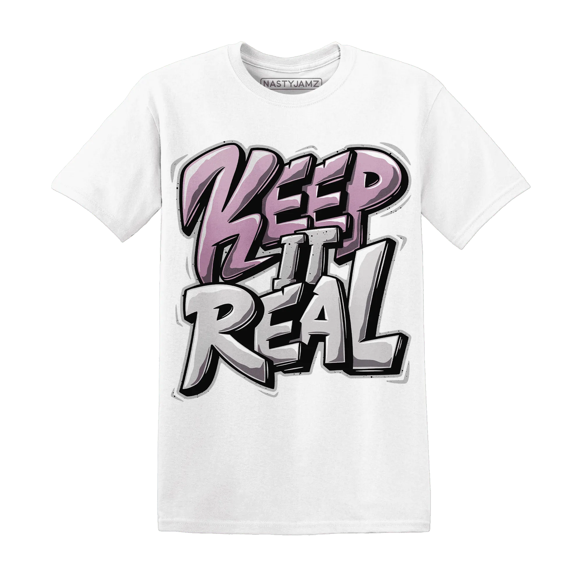 Orchid-Neutral-Grey-Black-White-4s-T-Shirt-Match-Keep-Real