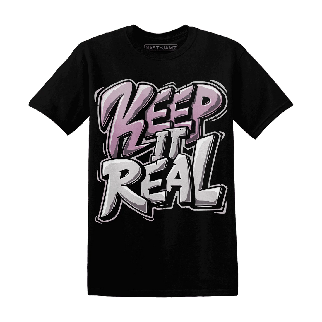 Orchid-Neutral-Grey-Black-White-4s-T-Shirt-Match-Keep-Real