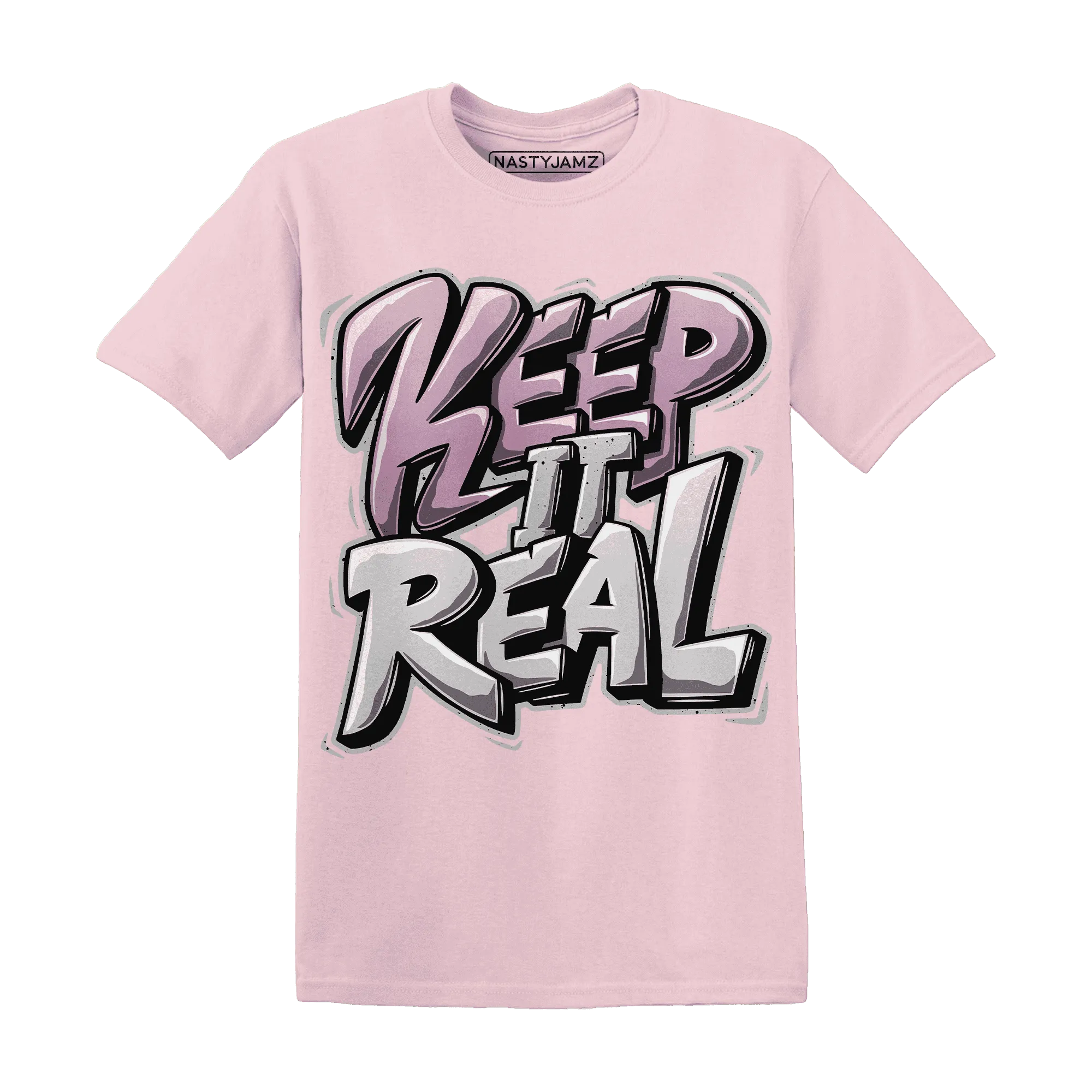 Orchid-Neutral-Grey-Black-White-4s-T-Shirt-Match-Keep-Real