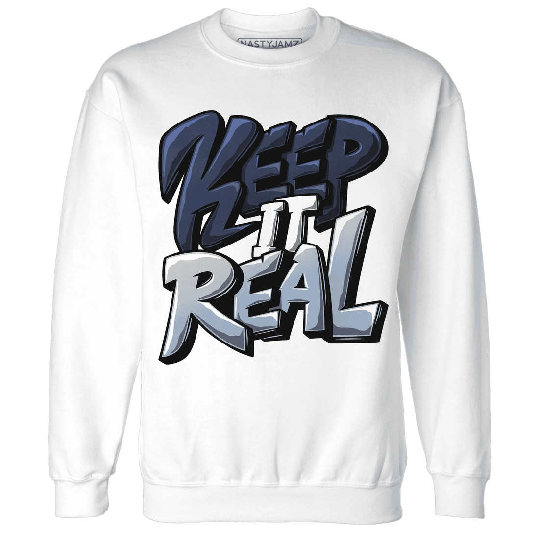 White-Navy-6s-Sweatshirt-Match-Keep-Real