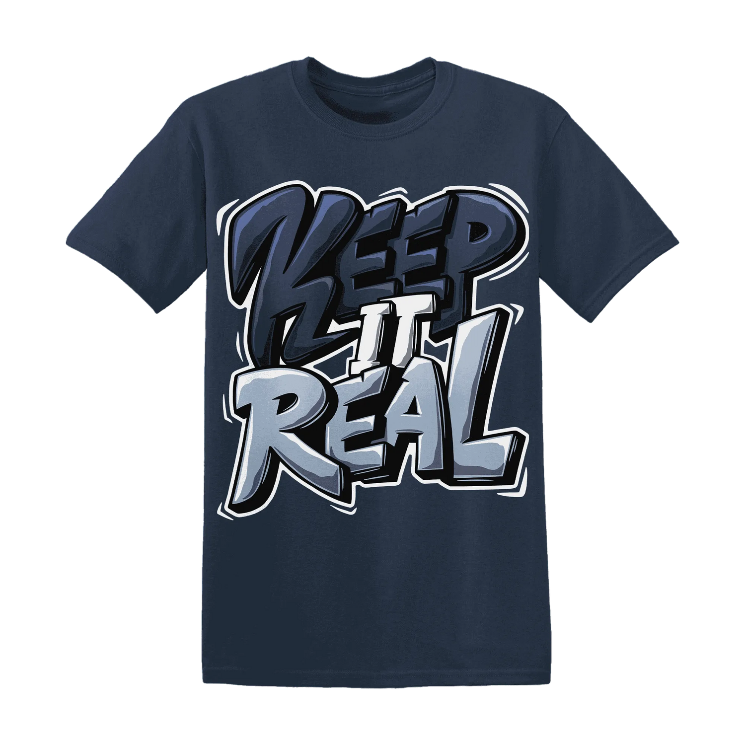 White-Navy-6s-T-Shirt-Match-Keep-Real