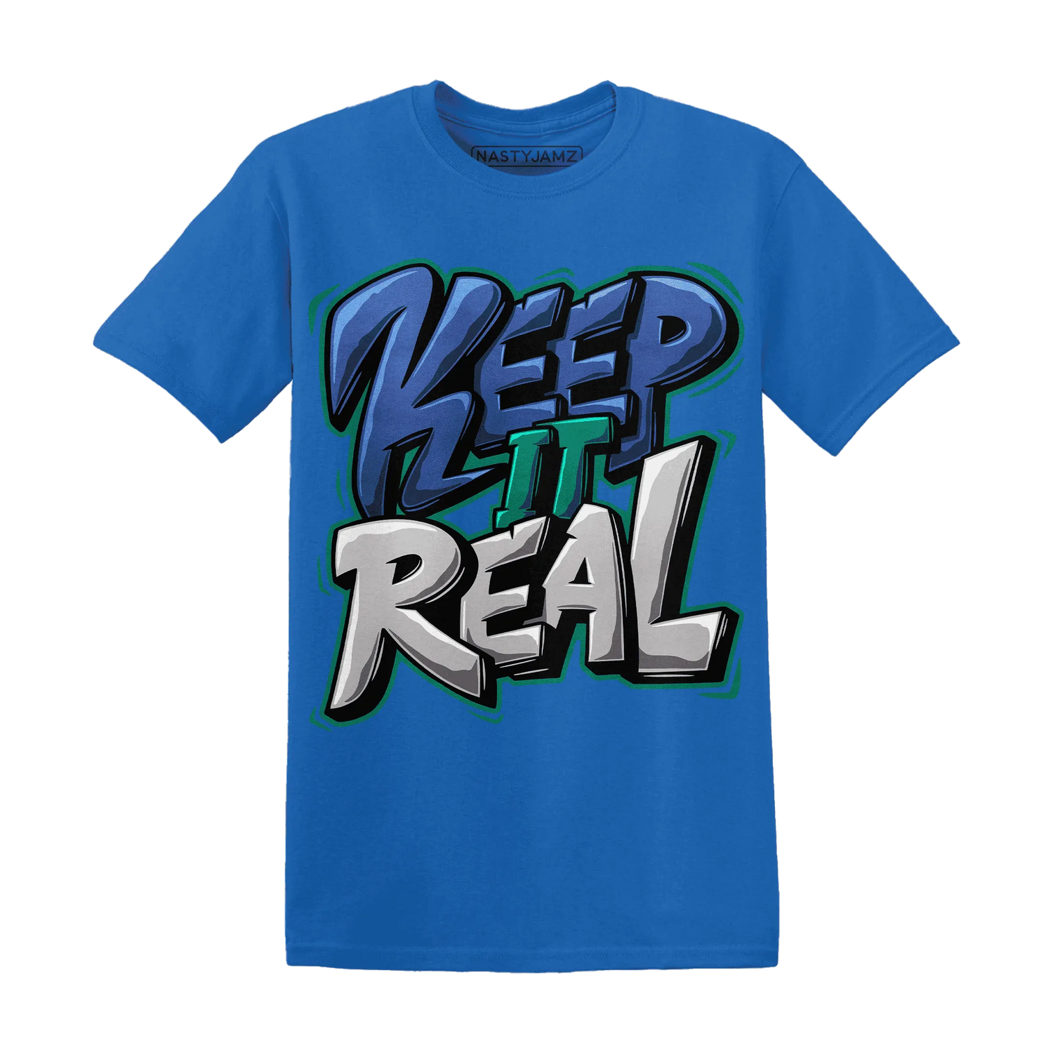 Dunk-Hyper-Royal-Malachite-T-Shirt-Match-Keep-Real