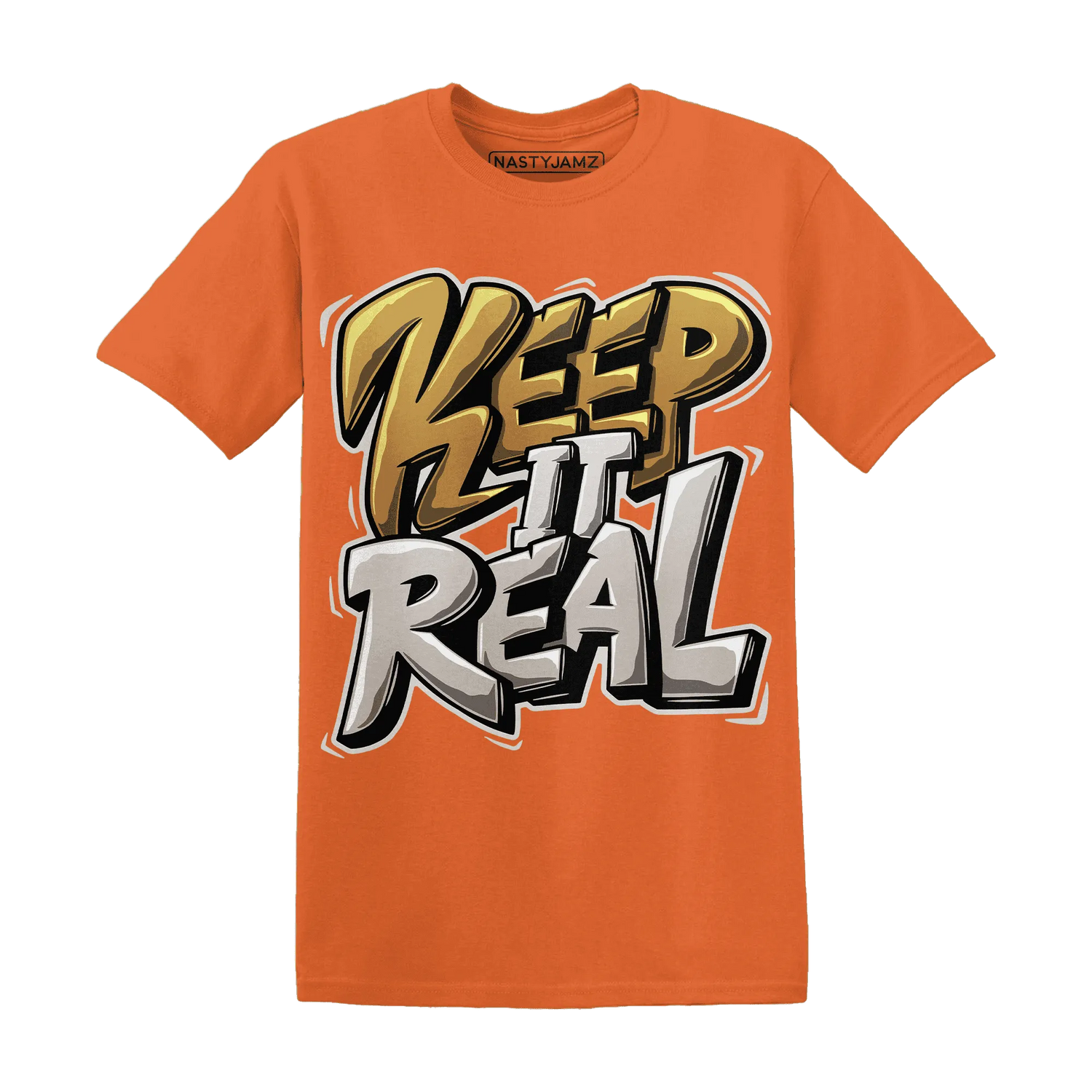 Dunk-Low-Retro-Wheat-Orange-T-Shirt-Match-Keep-Real