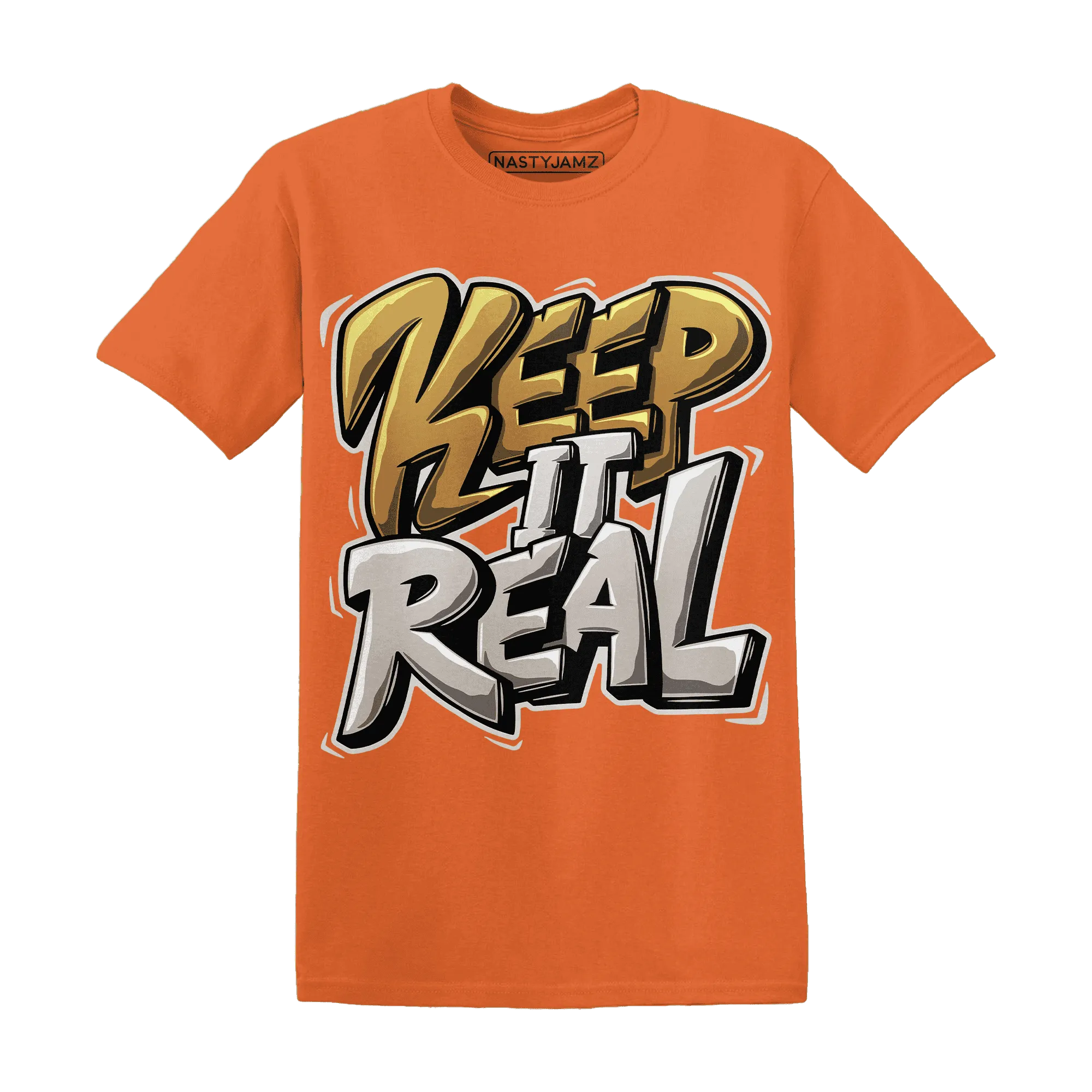 Dunk-Low-Retro-Wheat-Orange-T-Shirt-Match-Keep-Real