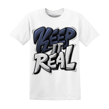 VaporMax-Plus-Midnight-Navy-White-Metallic-Silver-T-Shirt-Match-Keep-Real