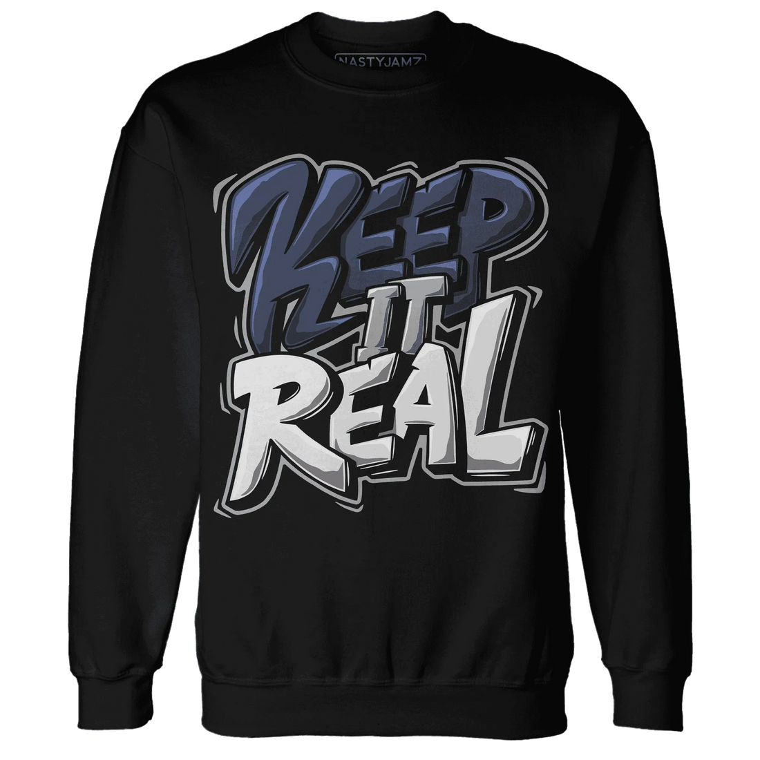 VaporMax-Plus-Midnight-Navy-White-Metallic-Silver-Sweatshirt-Match-Keep-Real
