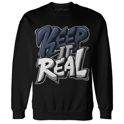 VaporMax-Plus-Midnight-Navy-White-Metallic-Silver-Sweatshirt-Match-Keep-Real