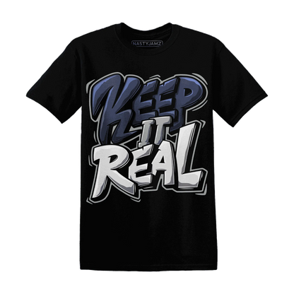 VaporMax-Plus-Midnight-Navy-White-Metallic-Silver-T-Shirt-Match-Keep-Real