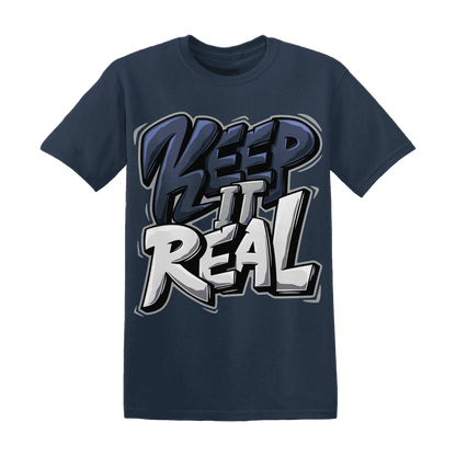 VaporMax-Plus-Midnight-Navy-White-Metallic-Silver-T-Shirt-Match-Keep-Real
