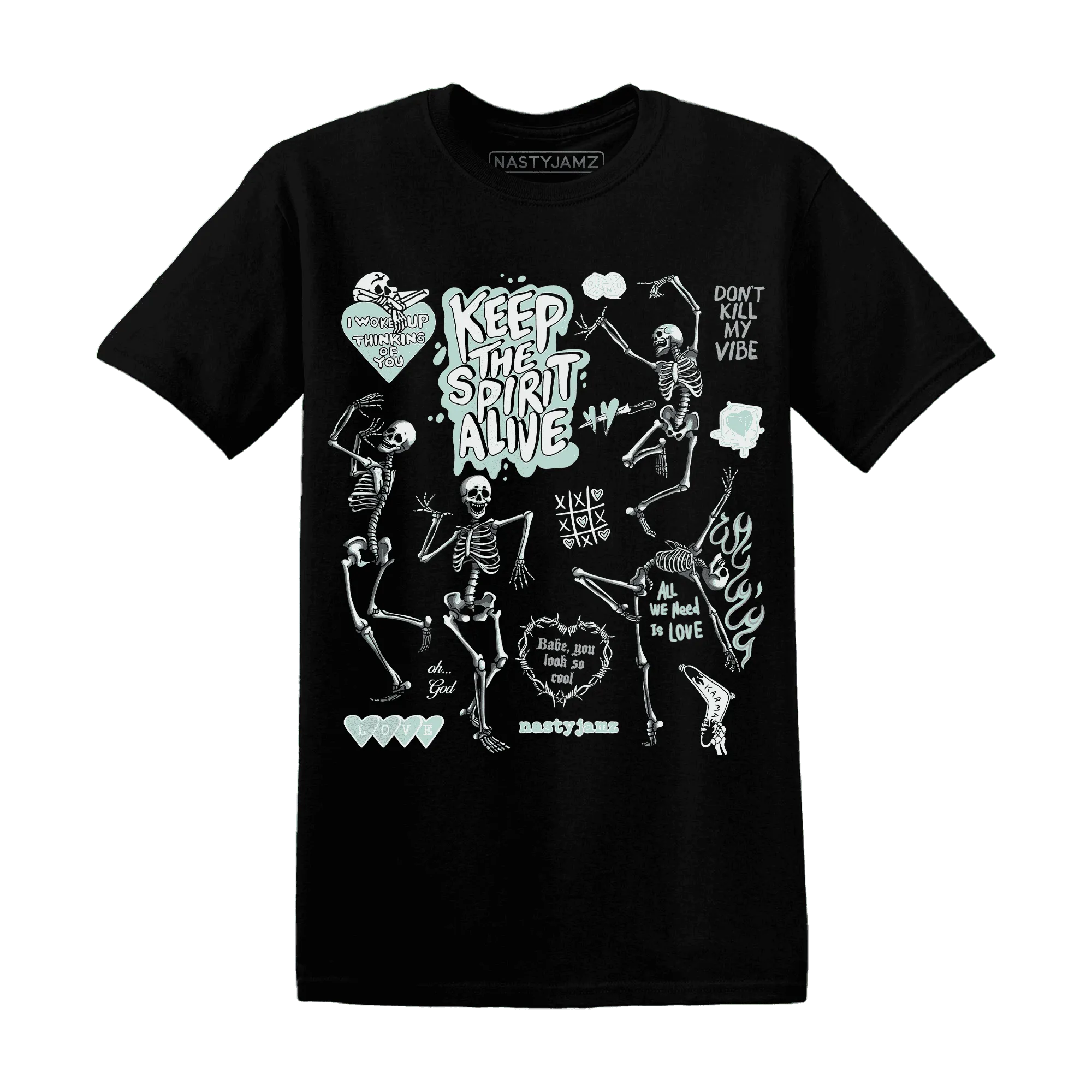 AF-1-Low-Jade-Ice-White-NastyJamz-T-Shirt-Match-Keep-The-Spirit-Alive
