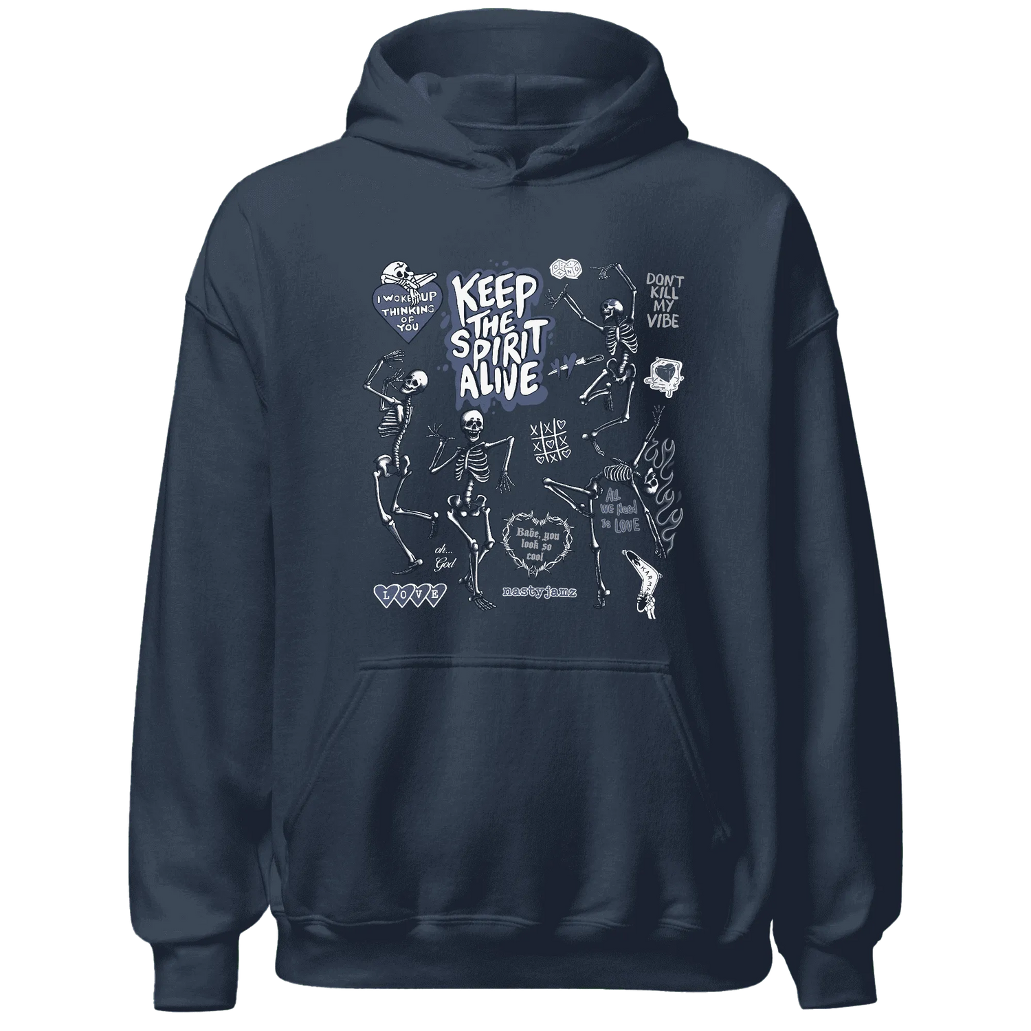 Low-Diffused-Blue-11s-NastyJamz-Hoodie-Match-Keep-The-Spirit-Alive