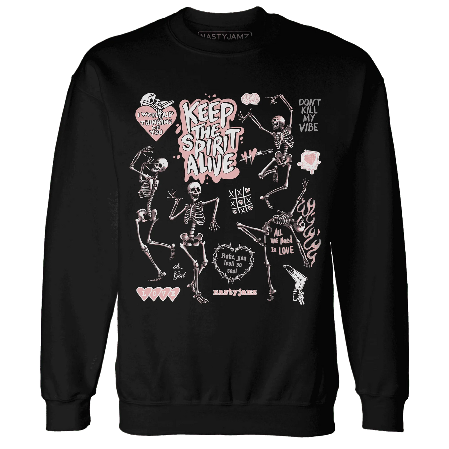 Low-Legend-Pink-11s-NastyJamz-Sweatshirt-Match-Keep-The-Spirit-Alive
