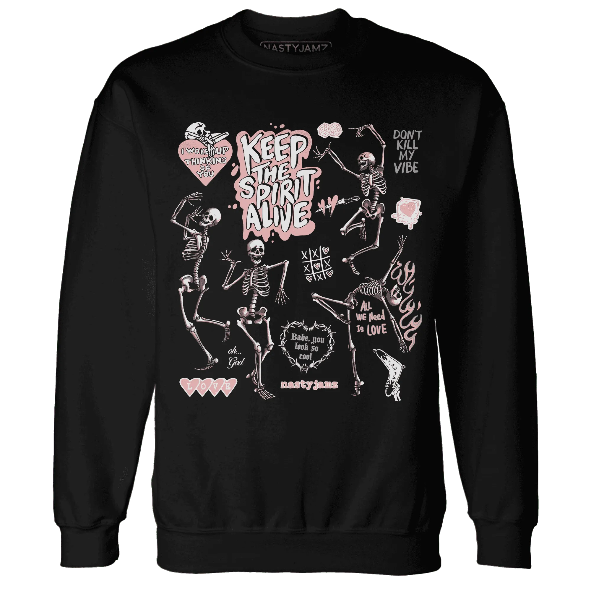 Low-Legend-Pink-11s-NastyJamz-Sweatshirt-Match-Keep-The-Spirit-Alive