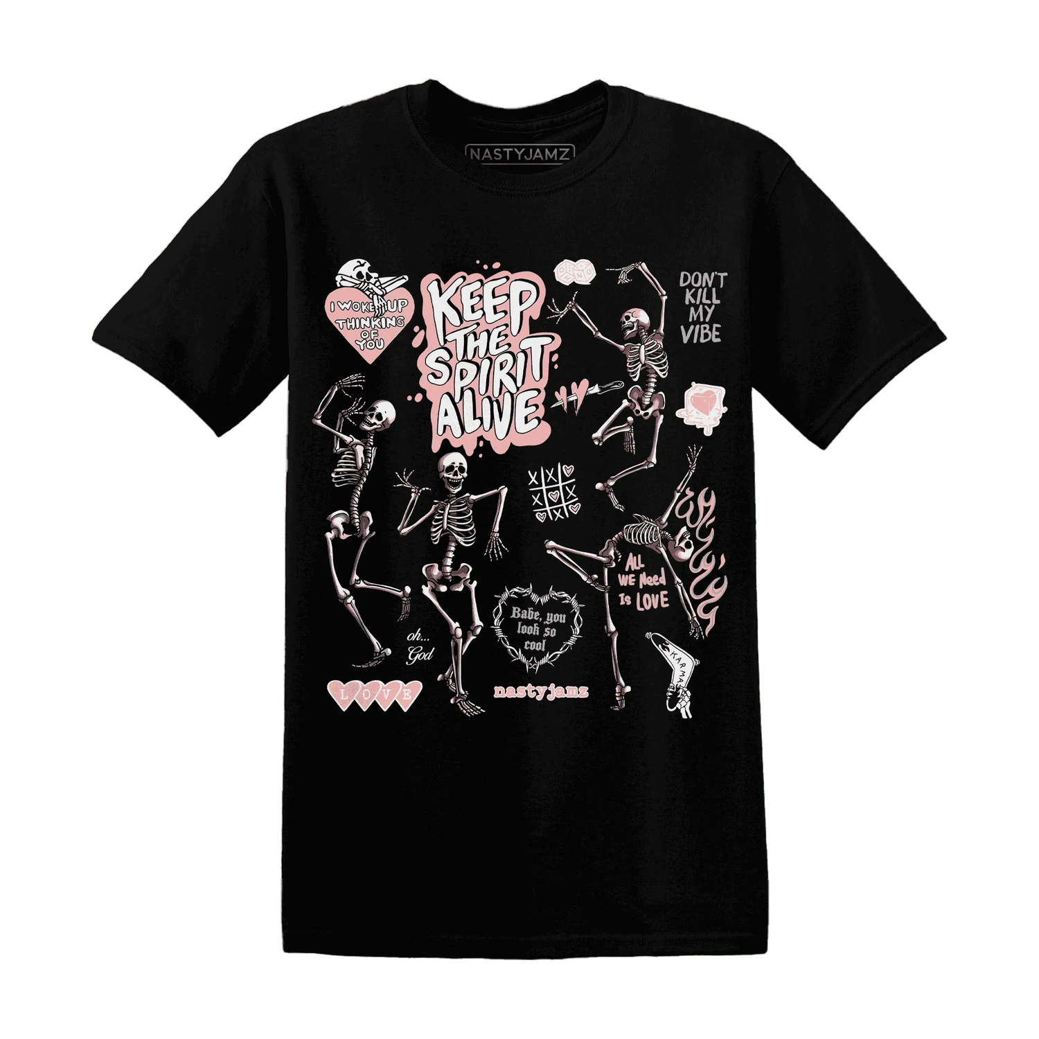 Low-Legend-Pink-11s-NastyJamz-T-Shirt-Match-Keep-The-Spirit-Alive