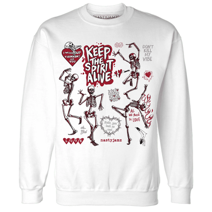 Retro-Red-Taxi-12s-NastyJamz-Sweatshirt-Match-Keep-The-Spirit-Alive