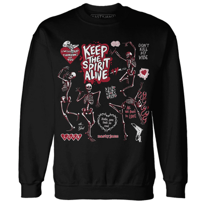 Retro-Red-Taxi-12s-NastyJamz-Sweatshirt-Match-Keep-The-Spirit-Alive
