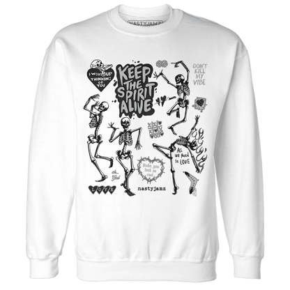 Wolf-Grey-12s-NastyJamz-Sweatshirt-Match-Keep-The-Spirit-Alive