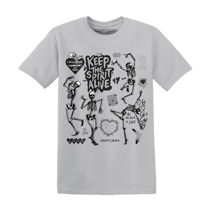 Wolf-Grey-12s-NastyJamz-T-Shirt-Match-Keep-The-Spirit-Alive