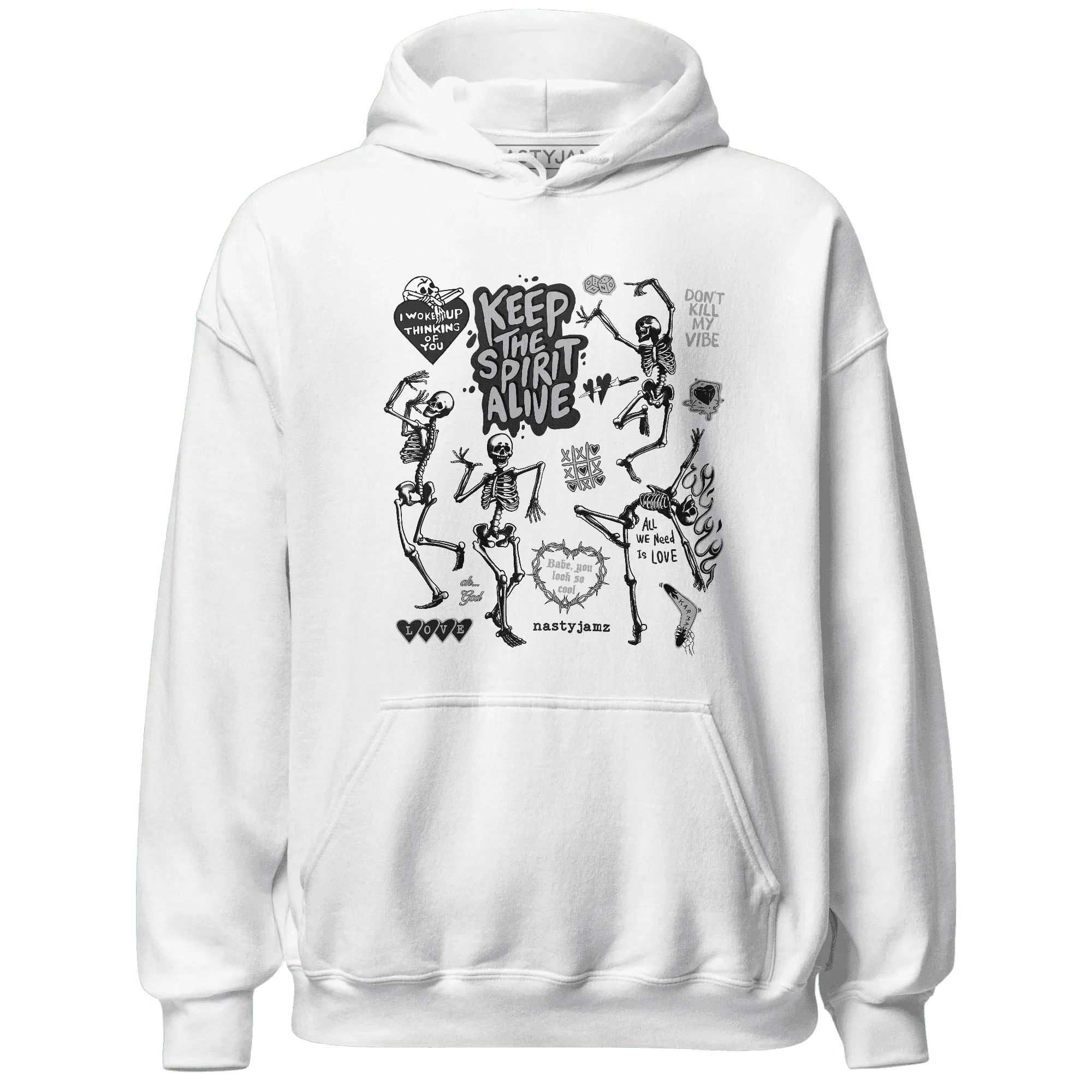 Wolf-Grey-12s-NastyJamz-Hoodie-Match-Keep-The-Spirit-Alive