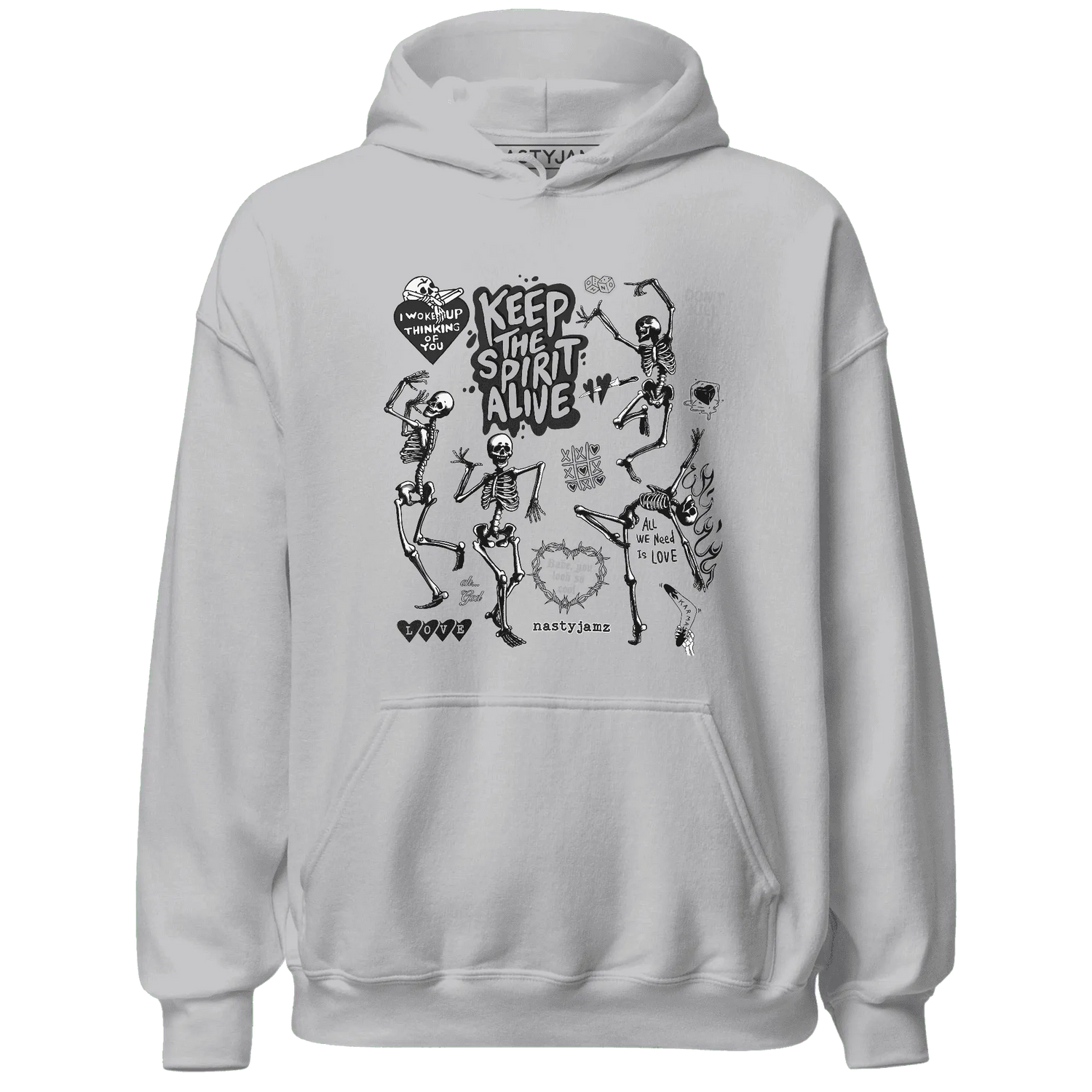 Wolf-Grey-12s-NastyJamz-Hoodie-Match-Keep-The-Spirit-Alive