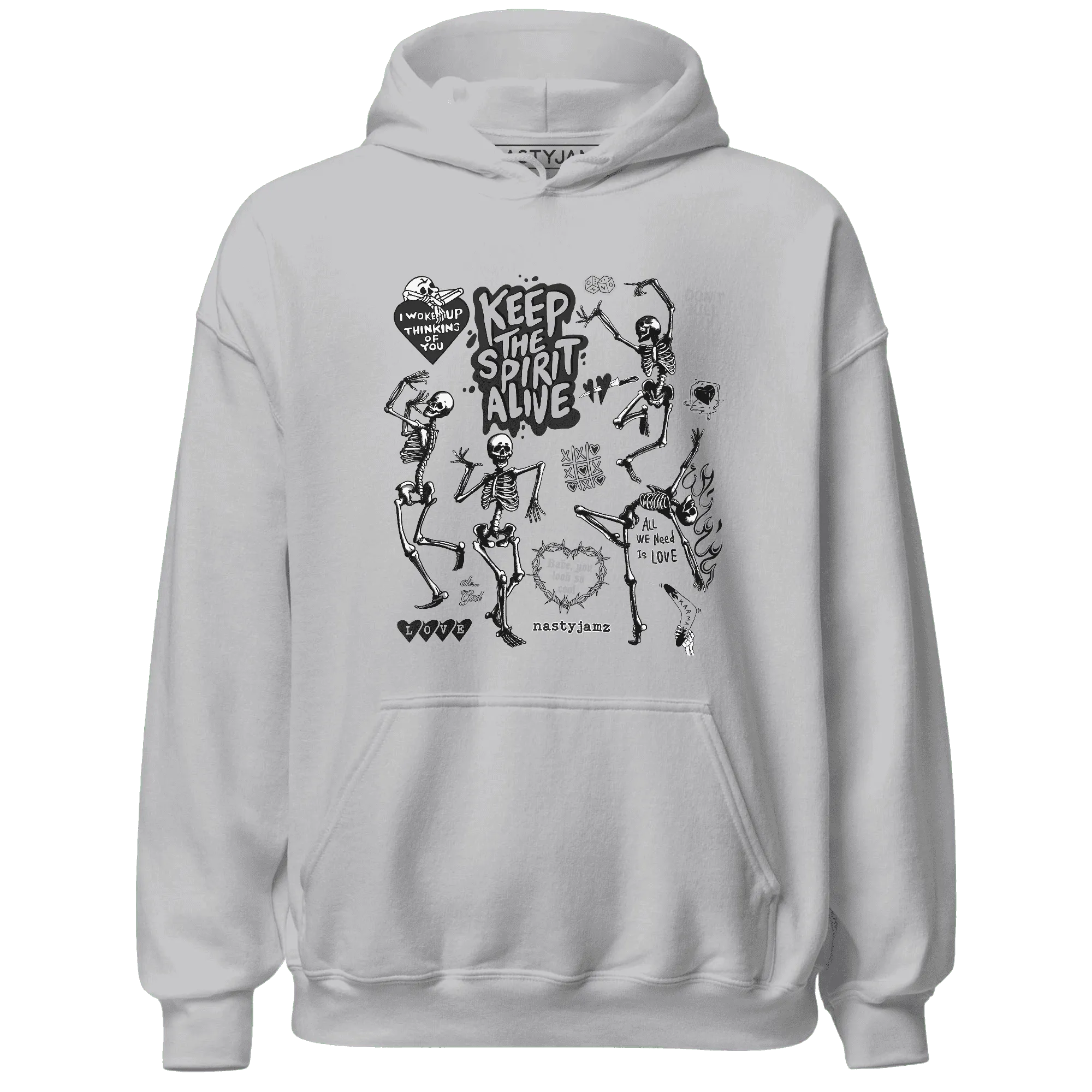 Wolf-Grey-12s-NastyJamz-Hoodie-Match-Keep-The-Spirit-Alive