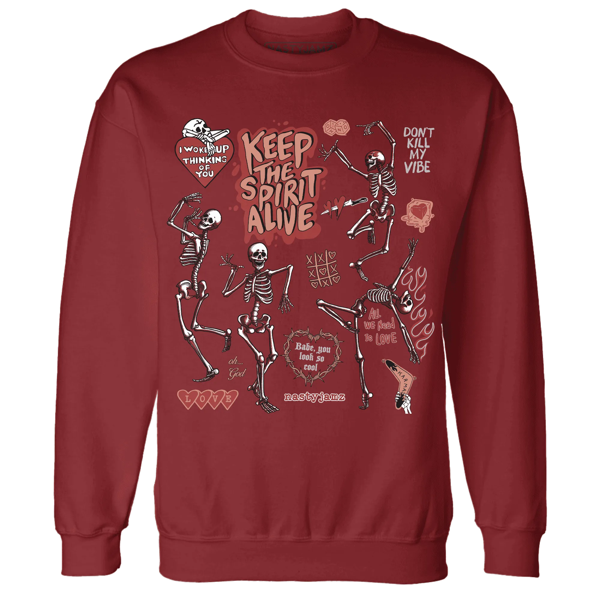 Dune-Red-13s-NastyJamz-Sweatshirt-Match-Keep-The-Spirit-Alive