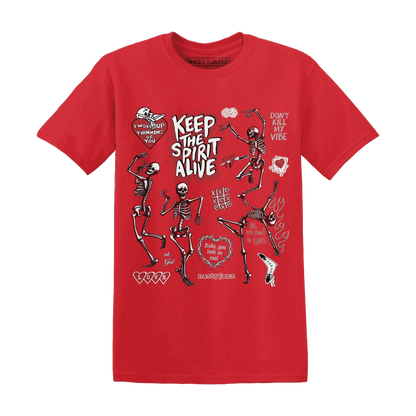 Black-Toe-Reimagined-Red-White-1s-T-Shirt-Match-Keep-The-Spirit-Alive