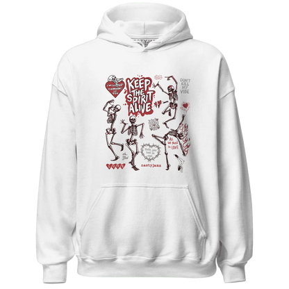 Black-Toe-Reimagined-Red-White-1s-Hoodie-Match-Keep-The-Spirit-Alive