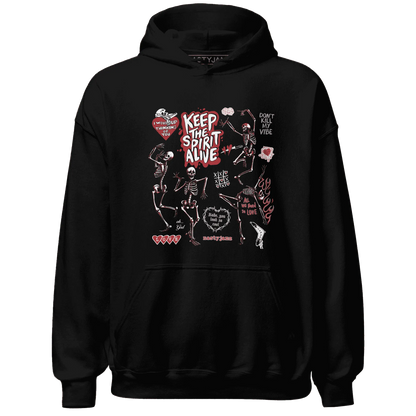 Black-Toe-Reimagined-Red-White-1s-Hoodie-Match-Keep-The-Spirit-Alive