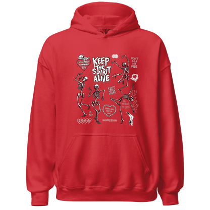 Black-Toe-Reimagined-Red-White-1s-Hoodie-Match-Keep-The-Spirit-Alive