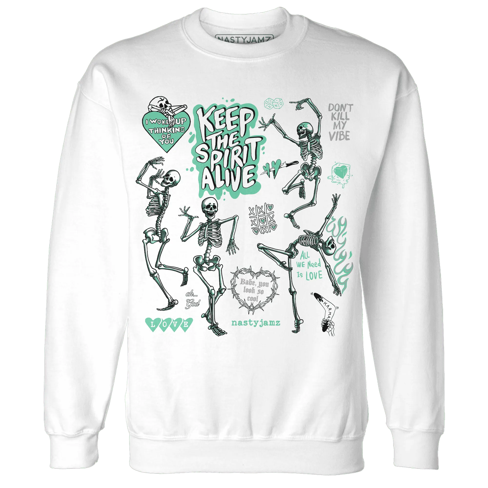 High-OG-Green-Glow-1s-NastyJamz-Sweatshirt-Match-Keep-The-Spirit-Alive
