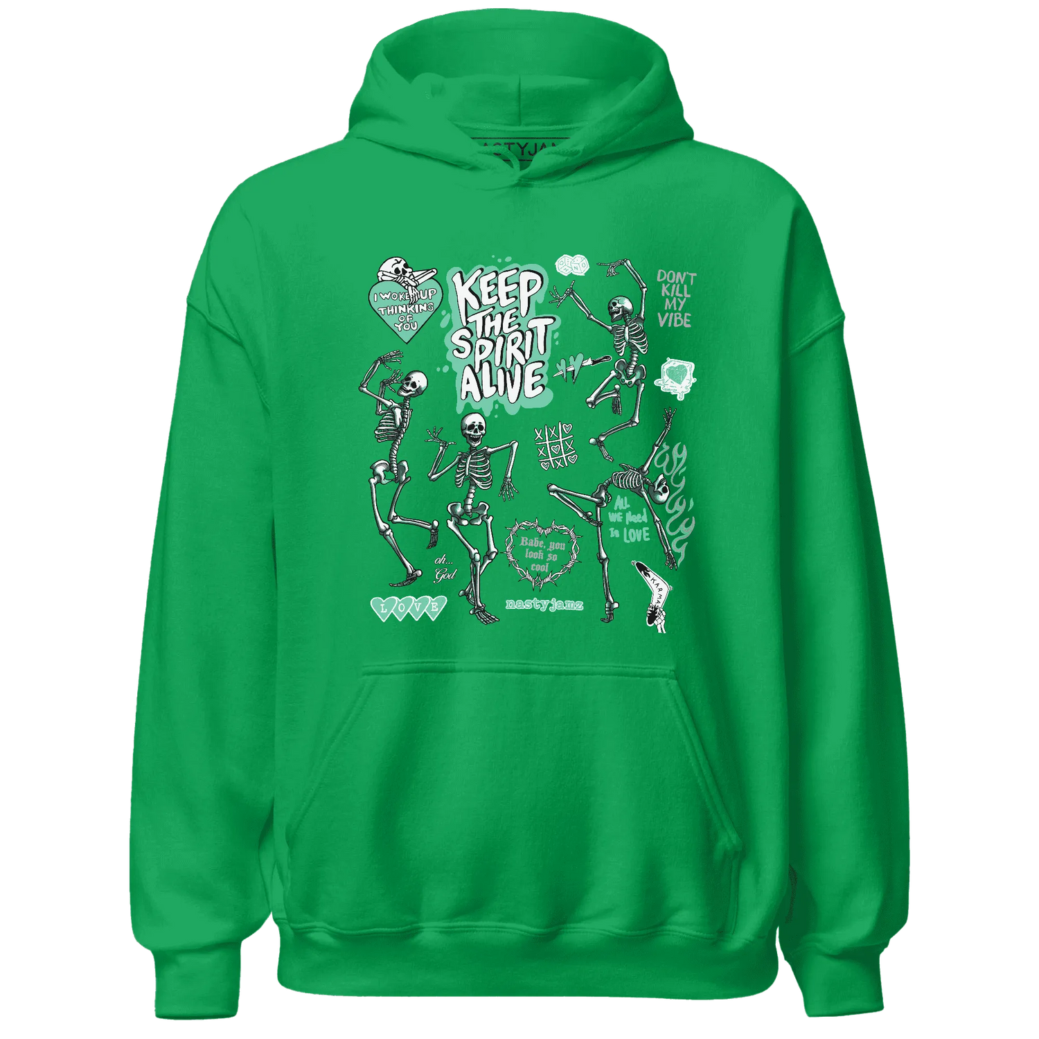 High-OG-Green-Glow-1s-NastyJamz-Hoodie-Match-Keep-The-Spirit-Alive