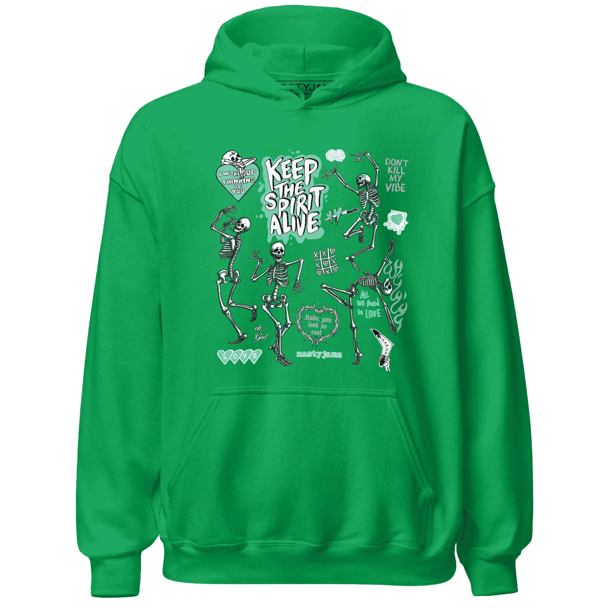 High-OG-Green-Glow-1s-NastyJamz-Hoodie-Match-Keep-The-Spirit-Alive
