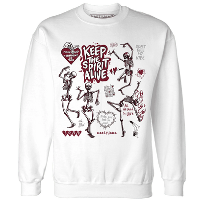 High-White-Team-Red-1s-NastyJamz-Sweatshirt-Match-Keep-The-Spirit-Alive