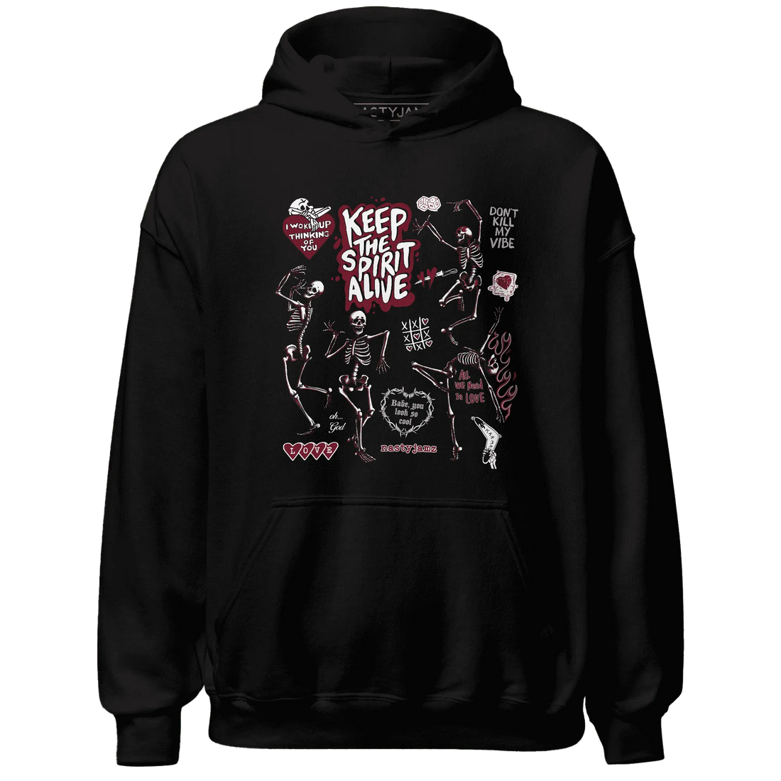 High-White-Team-Red-1s-NastyJamz-Hoodie-Match-Keep-The-Spirit-Alive
