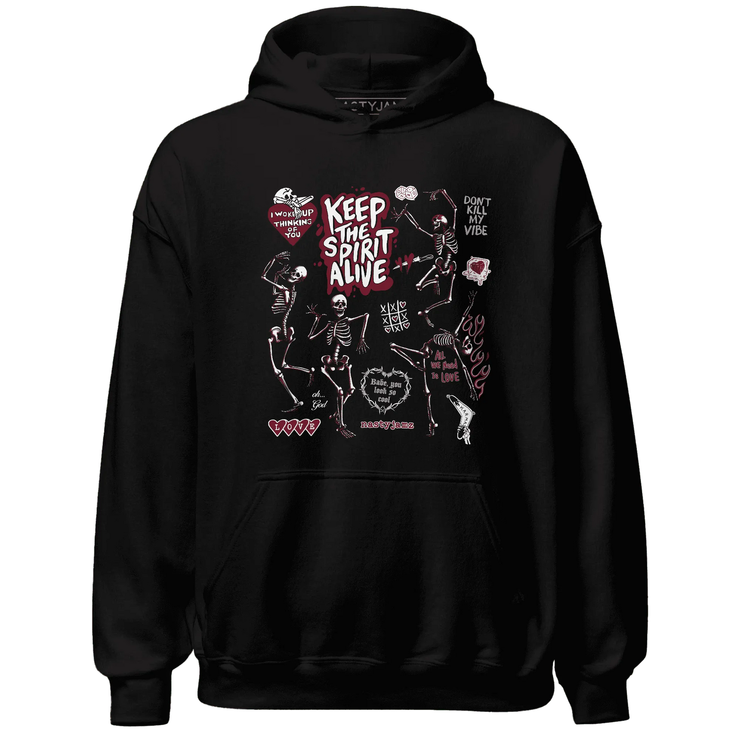 High-White-Team-Red-1s-NastyJamz-Hoodie-Match-Keep-The-Spirit-Alive