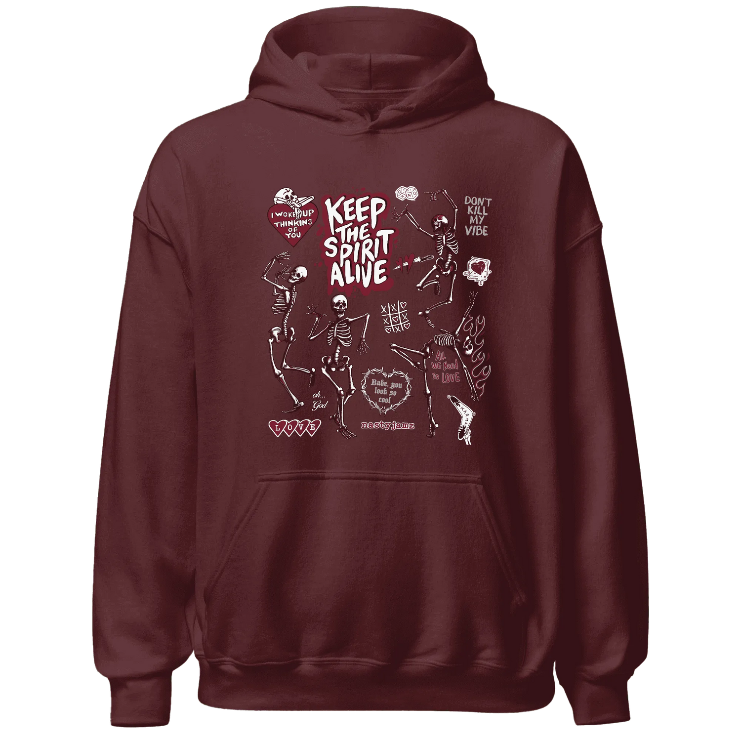 High-White-Team-Red-1s-NastyJamz-Hoodie-Match-Keep-The-Spirit-Alive